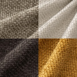 MIULEE Pack of 4 Couch Throw Pillow Covers 20x20 Inch Neutral Gold/Brown Soft Decorative Chenille Pillow Covers Farmhouse Cushion Covers for Home Decor Sofa Bedroom Living Room