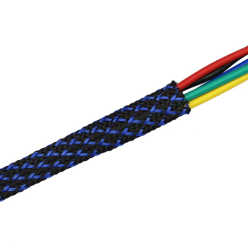 30ft PET Expandable Braided Sleeving Flexo Wire Cable Sleeve (1/4",