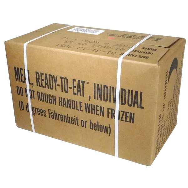 MRE (Meals Ready-to-Eat Box A, Genuine U.S. Military Surplus, Menus
