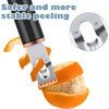 LiZEROGDAX 2Pcs Channel Knife, 2 in 1 Lemon Zester Tool,