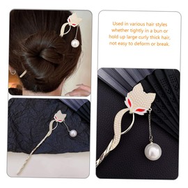 Baluue Retro Hair Stick Metal Hairpin for Women Fox Hair Barrette Bridal Hair Stick Hair Bun p