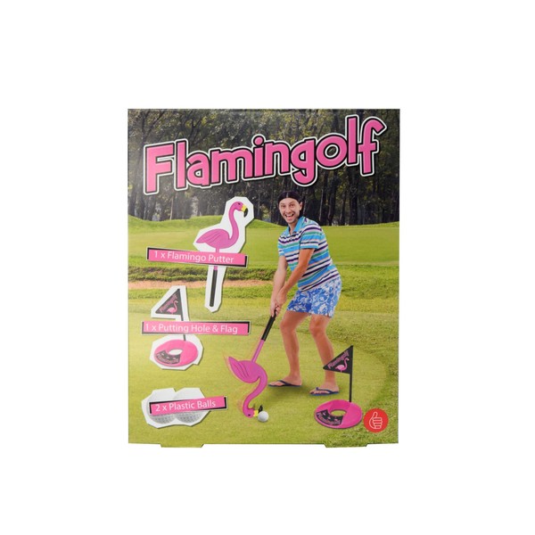 Novelty Flamingolf Golf Set, FLMGOLF, Pink