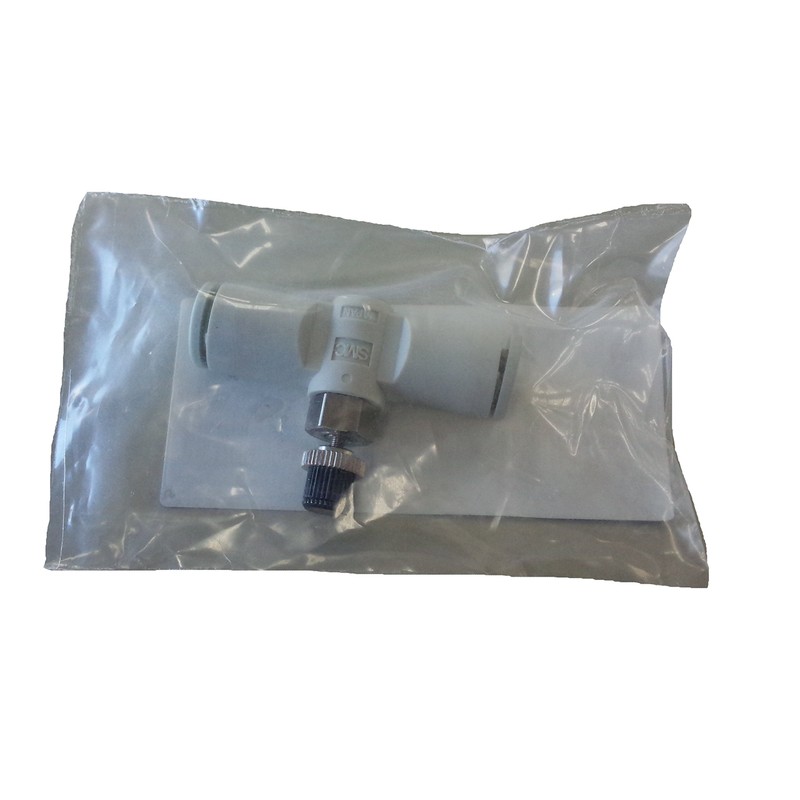 SMC Speed Controller With One-Touch Fittings (AS1001FM-06-J), (In-line Type), (For