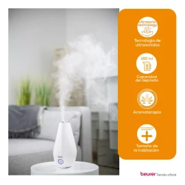Beurer Difusor Y Humidificador Silencioso Lb37 + Aceite Esencial