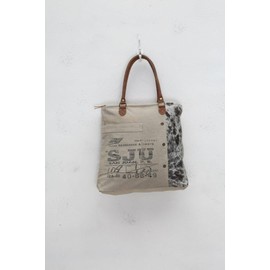 Myra Bag Segmented Life Upcycled Canvas Tote Bag S-0705