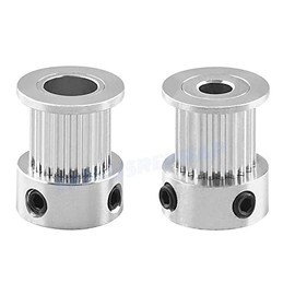 GT2 Timing Belt Pulley (8mm-bore/10mm-belt, 20-Tooth, 2)