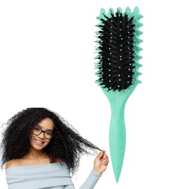 curly hair brush (Green)