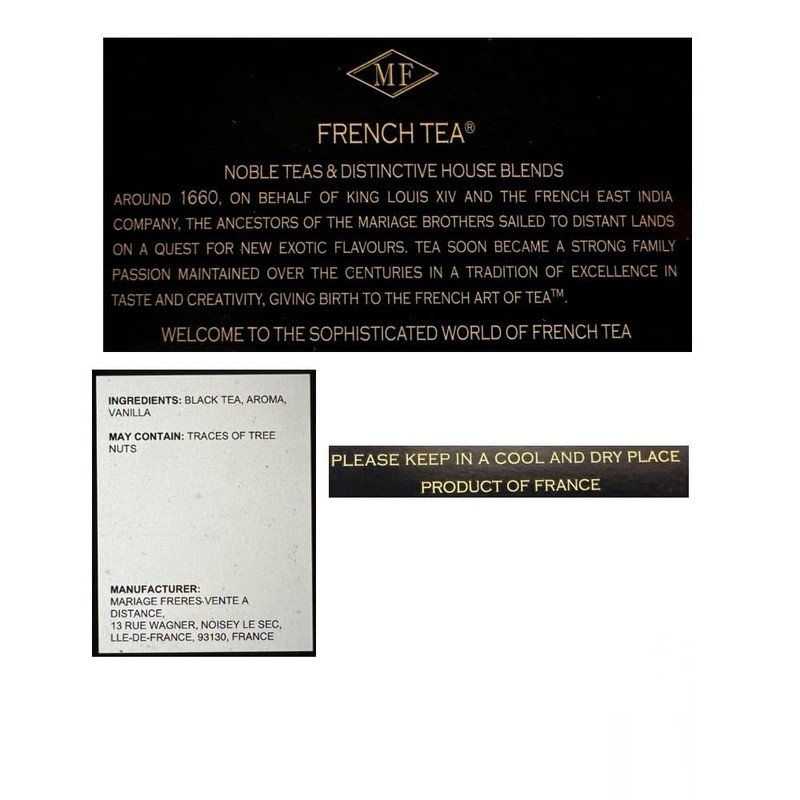 Mariage Freres Vanille Des Iles (Island Vanilla) 100g 3.5oz Loose