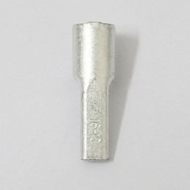 40x Tinned Pure Copper Non Insulated Flat Pin Terminal Naked Needle Connector For Copper Tube Flat Pin Terminals (16mm² Cable)