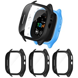 Butifacion 【3-Pack】 Splashproof Cases Compatible with Gizmo Watch 3 Screen Protector for Kids, All-Around Protective Cover with Gizmo 3 Screen Protector Only for Verizon Gizmo Watch 3，Black*3