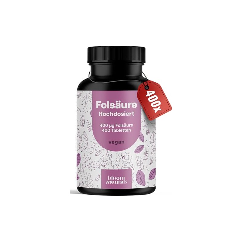 Folic Acid 400µg - 400 Tablets - High Dose -