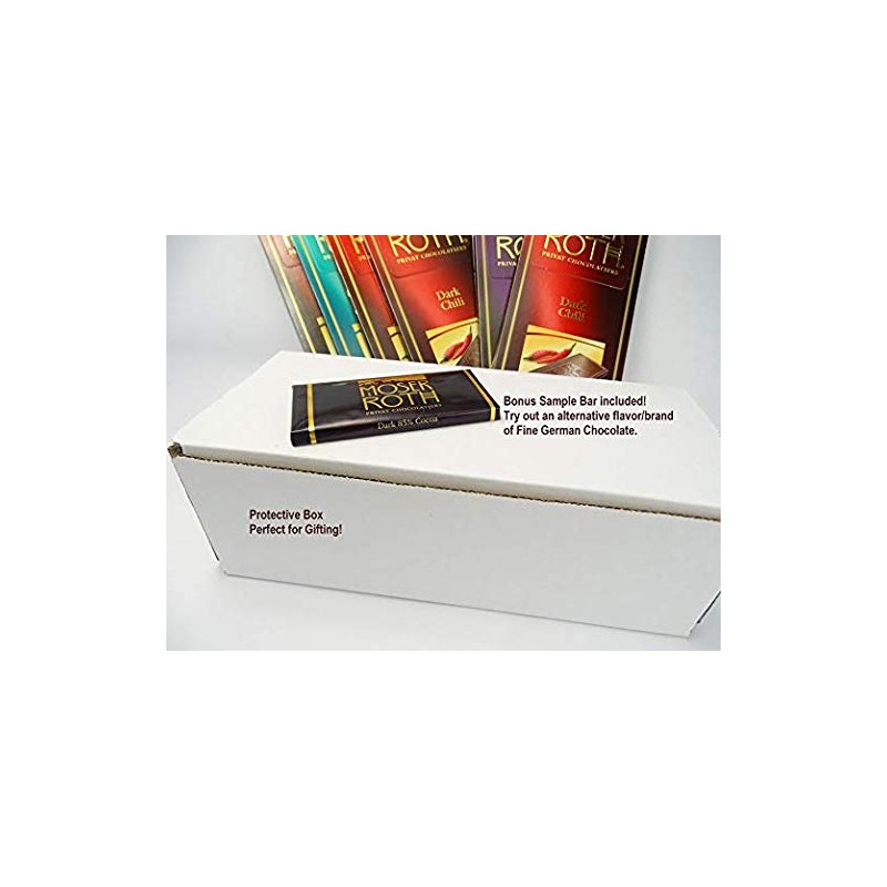 Boxed 6 Pack ~ 70% Cocoa Dark Chocolate ~ Moser