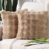 Madizz Pack of 2 Thick Plush Wool Throw Pillow Covers