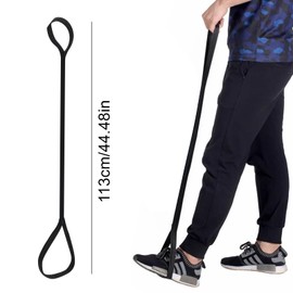 XdealCozyxc Knee and Hip Replacement Recovery Aids, Leg Lifter Mobility Aid for Bed with Storage Bag for Elderly, Disabled, Adult