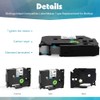 Label Tape Compatible with Brother - 2 Pack P Touch