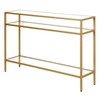 Siviline 42'' Wide Rectangular Console Table in Brass