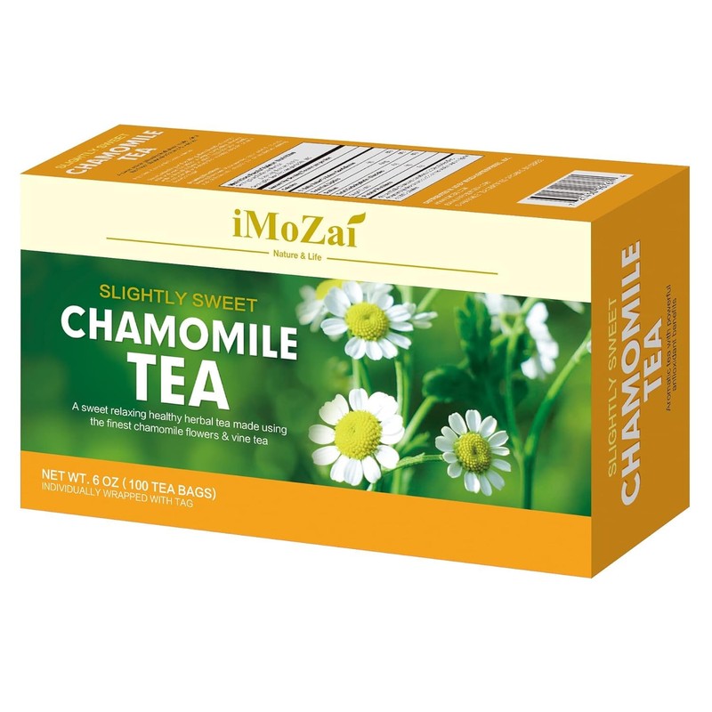 Imozai Chamomile Tea Bags 100 Count Individually Wrapped