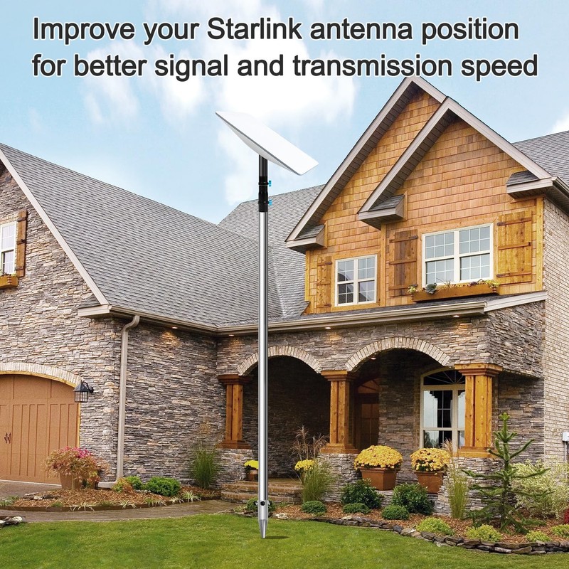 Starlink Pole Mount, 9ft Starlink Ground Pole Mount Kit Features