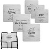 White Elephant Gifts for Adults, Secret Santa Funny Coasters with
