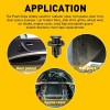 AQJ 100 Pcs Set Plastic Rivet Car Fender Bumper Push