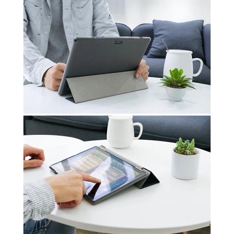 2 in 1 Tablet with Keyboard Case Mouse Stylus, 10
