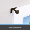 Kenney Fast Fit 5/8" No Measure Curtain Rod Brackets, Oil