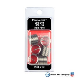 Perma-Coil 208-210 Thread Insert Pack 5/8-18 6PC Helicoil 5528-10