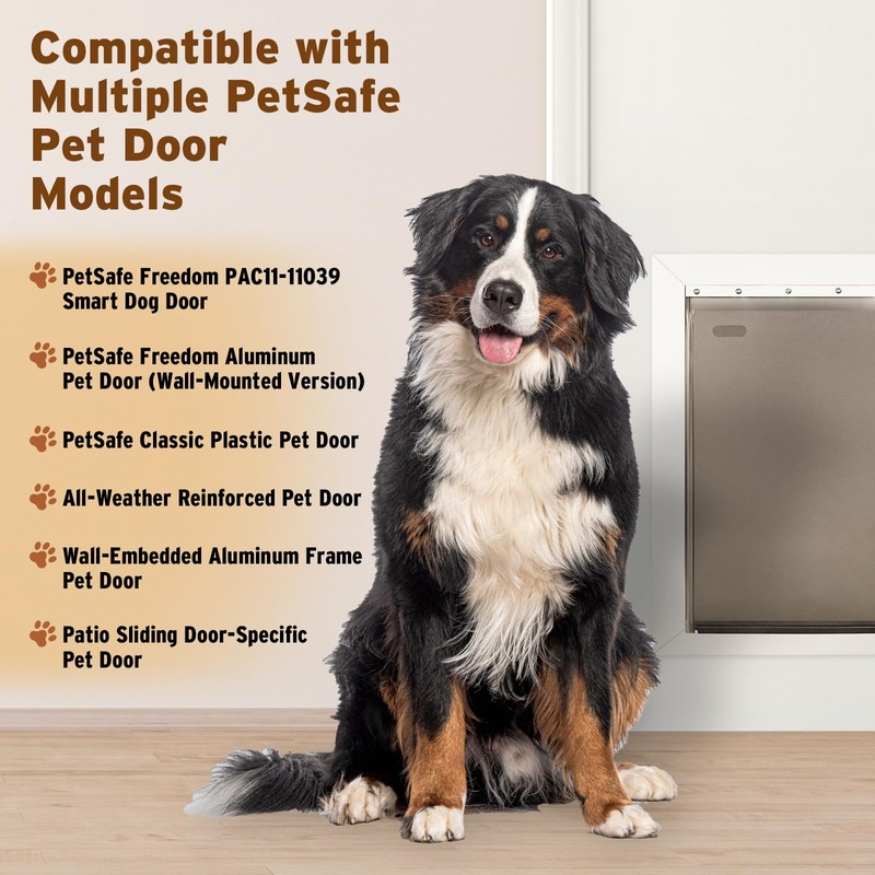 PAC11-11039 Dog Door Replacement Flap | Heavy-Duty PVC Material |