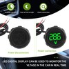 EPLZON 2pcs Digital Voltmeter DC 4-100V 2 Wires 3-Digit LED