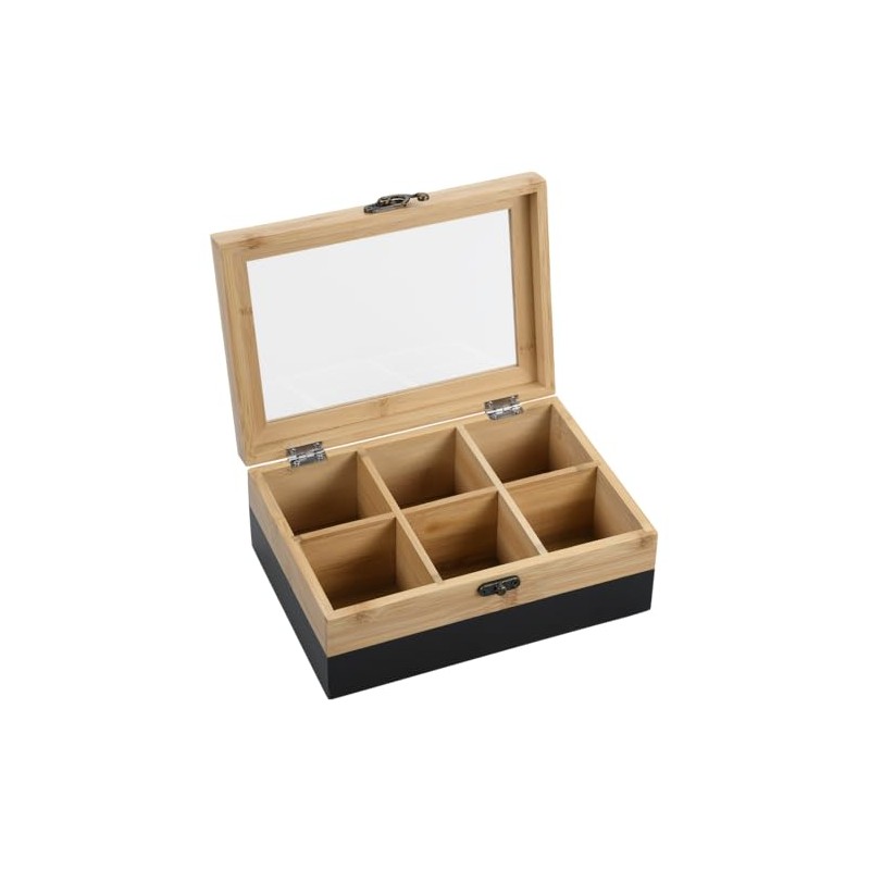 Kesper® Tea Box, Material: FSC® Certified Bamboo, 6 Compartments, with