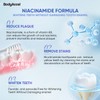 Niacinamide Whitening Toothpaste, BodyAccel Niacinamide Intensive Whitening Toothpaste with Natural