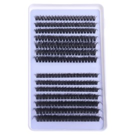 Wimpern-Cluster, natürliche Wimpernverlängerung, individuelles Cluster-Wimpern-Set, selbstgemachte Wimpern, flauschige, russische Wimpern, lockige, langlebige Wimpernbüschel für Mädchen und Frauen