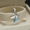 southbankstore Angel Wing Heart Pendant Necklace for Girls Kids Women
