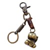 [クロム クレイン] キーホルダー キーリング チャーム 鍵 ネコ 招き猫 レザー おしゃれ