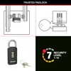 Master Lock 656EURDBLK Outdoor combination padlock with override key, 120