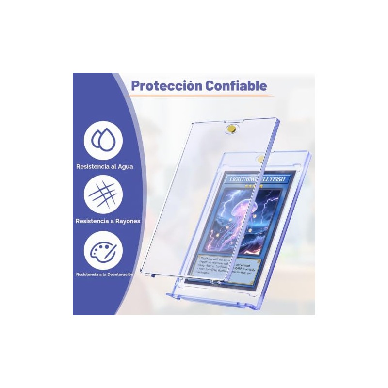 Portatarjetas magnéticas de 50 unidades para tarjetas comerciales, protectores de