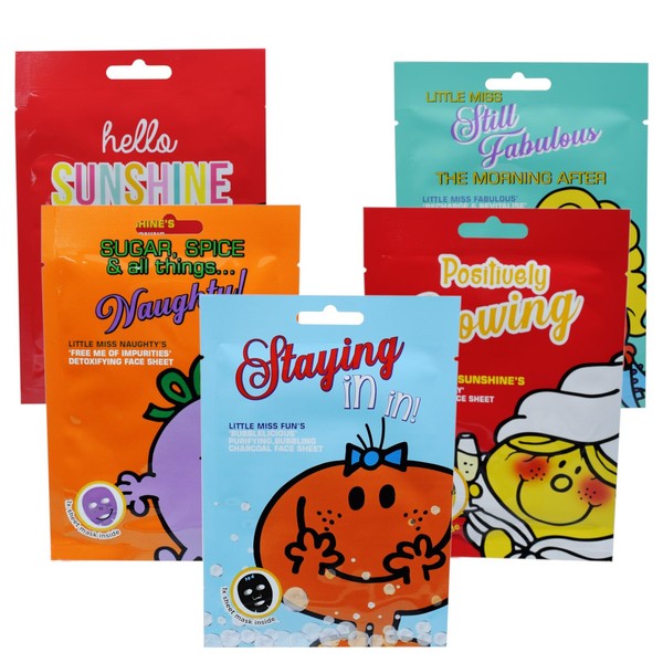 Little Miss Collection Face Sheet Mask Set, Pack of 5,