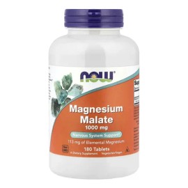 Malato de Magnesio 1000mg  Magnesium Malate Supplement, 180 Tablets                                                                                   