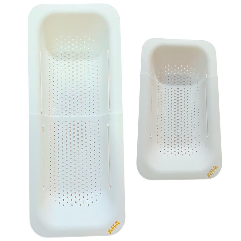 AHASON'S 2 Pack Over The Sink Colander Extendable Baske &
