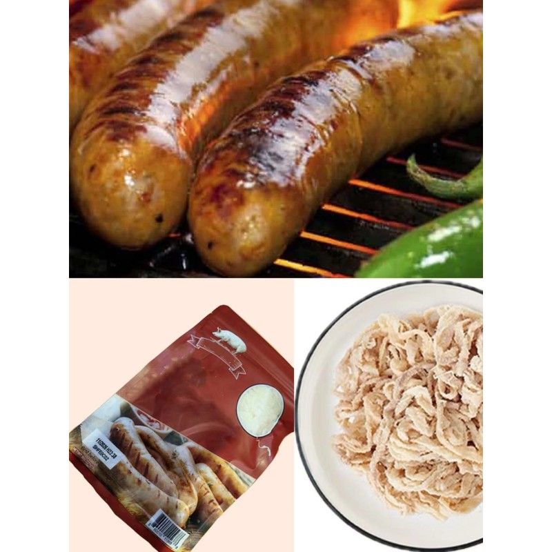 Natural Hog Casings for Sausage，Bratwurst at about 1.6'', Makes 105