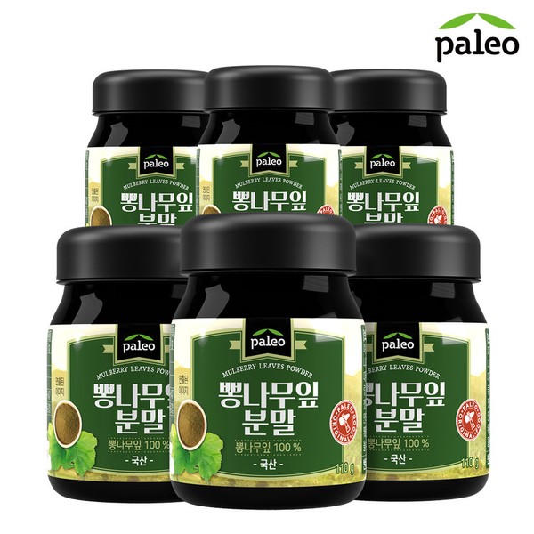 Paleo [Onsale] 6 cans of Paleo mulberry leaf powder 110g, 6 cans of Paleo mulberry leaf powder 110g / 팔레오 [온세일]팔레오 뽕나무잎분말 110g 6통, 팔레오 뽕나무잎분말 110g 6통
