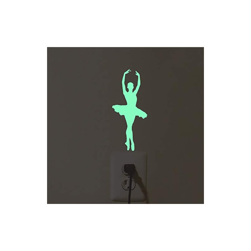2pcs Luminous Light Switch Decals Glow in The Dark A
