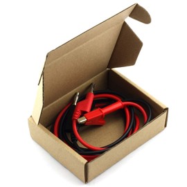 MEETOOT 2PCS Banana Plug to Crocodile Alligator Clip Cable Stackable Test Lead Wire Cable Set 15A 1M