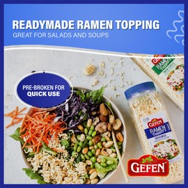 Gefen Ramen Salad Toppers Variety Pack, 10 oz (2 Pack) | Ready to Use | Crunchy Salad Topping | Ramen Noodle Crunch | Soup Toppers