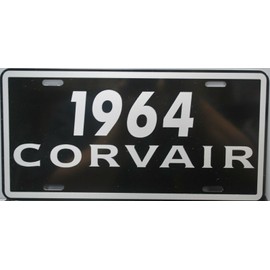 Metal License Plate 1964 64 Corvair 6X12 FITS Chevy Monza Spyder Convertible Wagon BAR Shop Home Office Garage Man CAVE Restaurant Wall Art Collection Classic Custom Novelty Gift