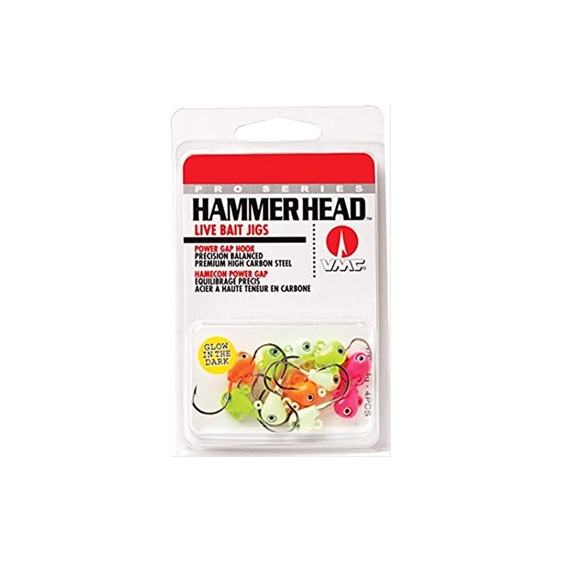 Hammer Head Jig Glow Kit 1/8 Assorted