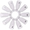 HiMo 10PC Plastic Acrylic Nail Art Soak Off Cap Clip