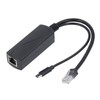Gigabit PoE Splitter 5V 4A, PoE to USB C Adapter,