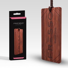 FRESSO CAR AIR FRESHENER - CAR PERFUME (Sugar Love), 1 Count (Pack of 1), black