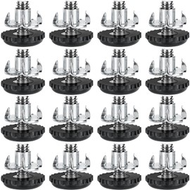 Stainless Steel Screw Furniture Leveling Feet 5/16-18 Screw in Threaded Furniture Levelers Adjustable Table Chair Levelers Feet Glides for Chairs Tables Cabinet Patio Furniture- 8 Pack